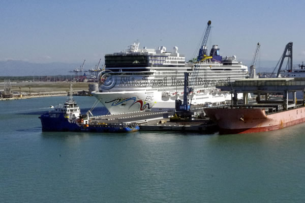 NCL Cruise Ship Epic at Livorno